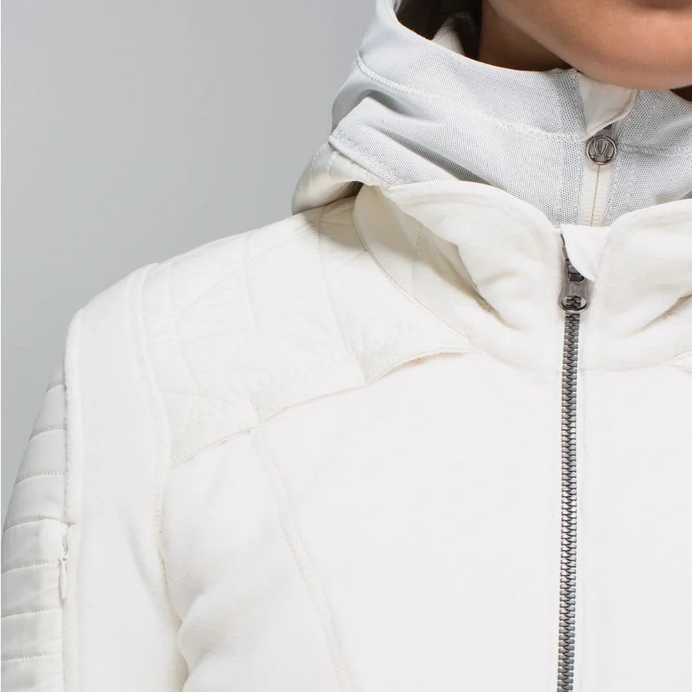 Lululemon Fleecy Keen Jacket II in Ghost White